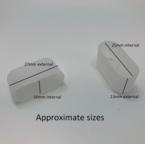 25mm Venetian Blind End Caps (Pack of 2 - Rounded End)
