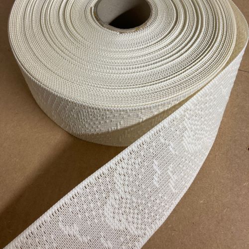Clouds Lace Cream Vertical Blind fabric (Approx 27m Roll, 89mm Wide)